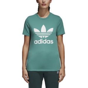 ADIDAS a women’s trefoil tee- green size M
